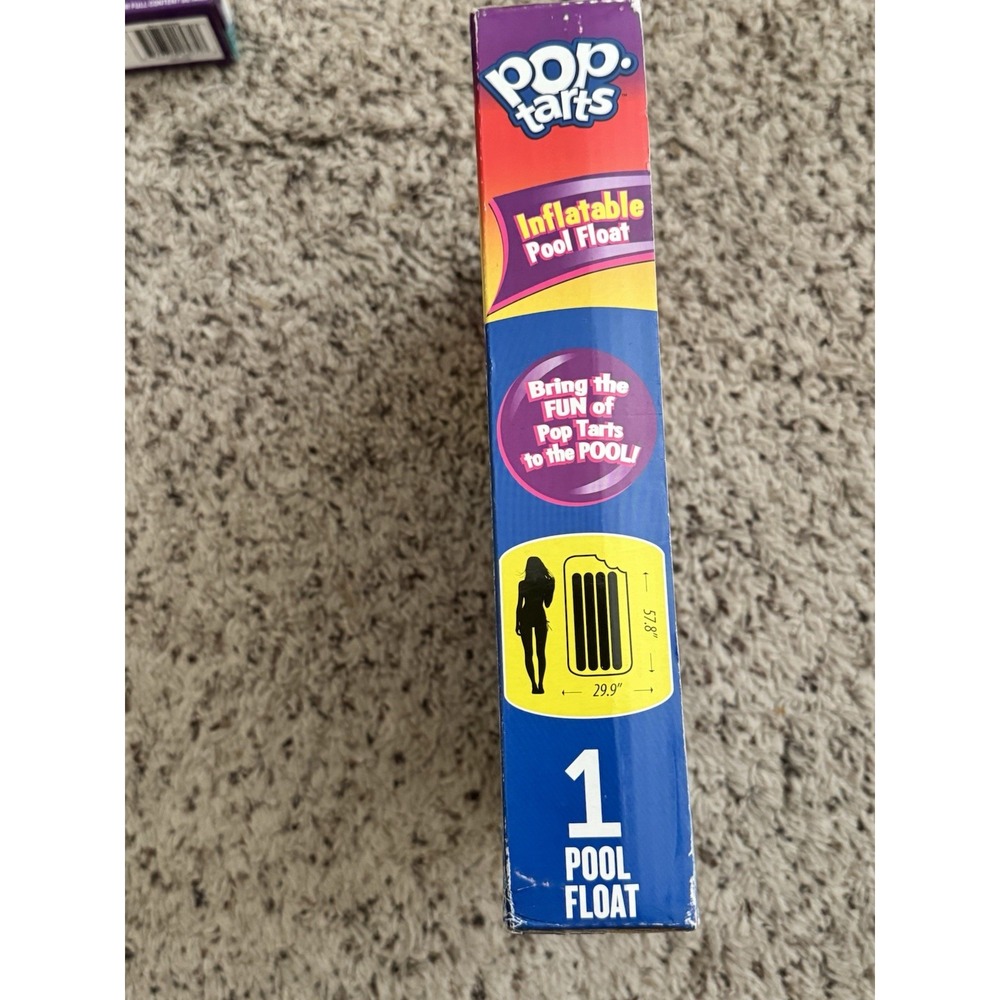 Pop-Tarts Inflatable Pool Float New in Box Summer Raft - Picture 5 of 7